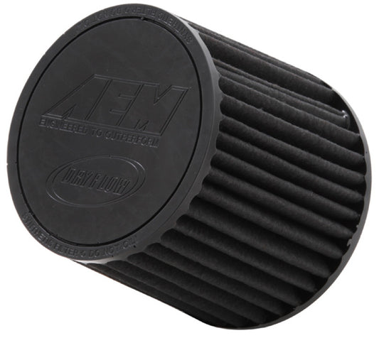 AEM Dryflow 3.25in. X 5in. Round Tapered Air Filter - Burkken Auto Parts