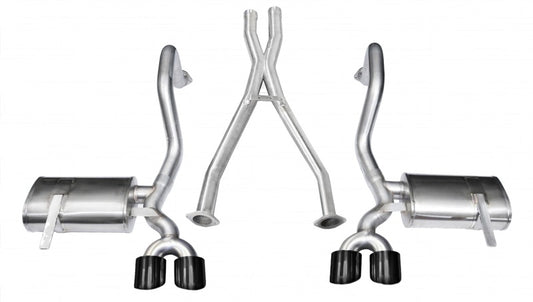 Corsa 1997-2004 Chevrolet Corvette C5 Z06 5.7L V8 Black Xtreme Cat-Back + XO Exhaust - Burkken Auto Parts