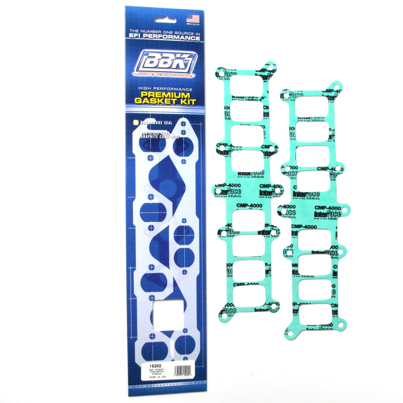 BBK 86-95 Mustang 5.0 Upper To Lower EFI Intake EFI Manifold Gasket Set Edlebrock Performer - Burkken Auto Parts