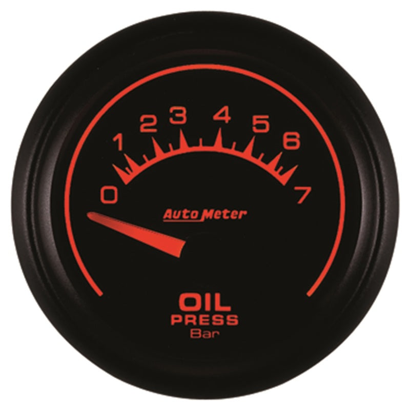 Autometer ES 52.4mm 0-7 Bar Oil Pressure SSE Gauge - Burkken Auto Parts