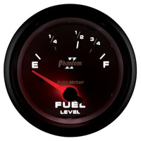 Autometer Phantom II 2-5/8in / 73 Ohms Empty - 10 Ohms Full Electrical Fuel Level Gauge - Burkken Auto Parts