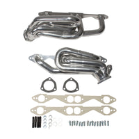 BBK 96-98 GM Truck SUV 5.0 5.7 Shorty Tuned Length Exhaust Headers - 1-5/8 Silver Ceramic - Burkken Auto Parts
