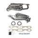 BBK 96-98 GM Truck SUV 5.0 5.7 Shorty Tuned Length Exhaust Headers - 1-5/8 Silver Ceramic - Burkken Auto Parts