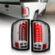 ANZO 2007-2013 Chevrolet Silverado 1500 LED Taillights Chrome - Burkken Auto Parts