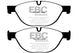 EBC 12-13 BMW 528 2.0 Turbo (F10) Performance Greenstuff Front Brake Pads - Burkken Auto Parts