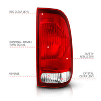 ANZO 1997-2003 Ford F-150 Taillight Red/Clear Lens (OE Replacement) - Burkken Auto Parts
