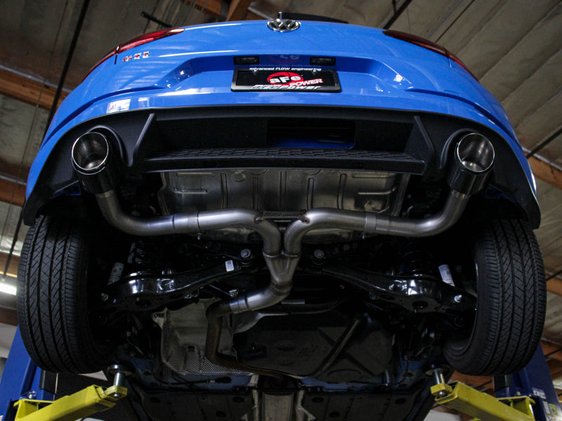 aFe 18-20 VW GTI (MK7.5) 2.0L MACH Force-Xp 3in to 2.5in 304 SS Axle-Back Exhaust System- Carb. Tips - Burkken Auto Parts
