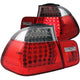 ANZO 2002-2005 BMW 3 Series E46 LED Taillights Red/Clear - Burkken Auto Parts