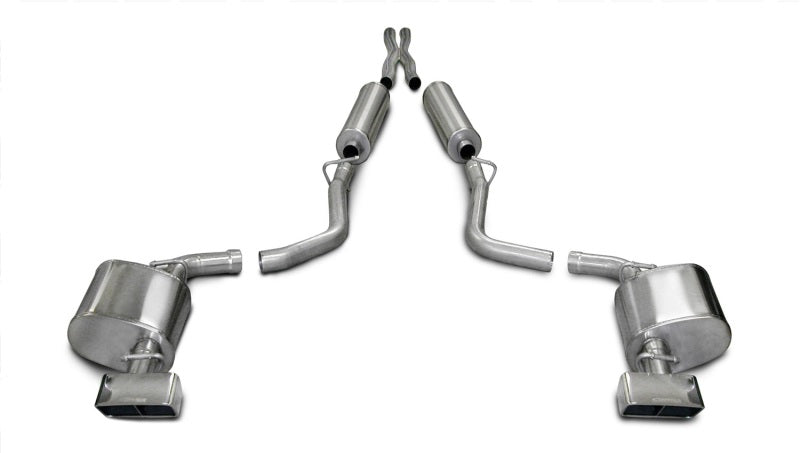 Corsa 2009-2010 Dodge Challenger R/T 5.7L V8 Manual Polished Xtreme Cat-Back Exhaust - Burkken Auto Parts