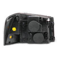 ANZO 2002-2009 GMC Envoy Crystal Headlight  Black Amber - Burkken Auto Parts