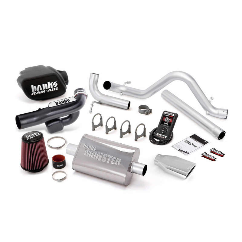 Banks Power 12-14 Jeep 3.6L Wrangler (All) 4dr Stinger Sys w/ AutoMind - SS Single Exh w/ Chrome Tip - Burkken Auto Parts