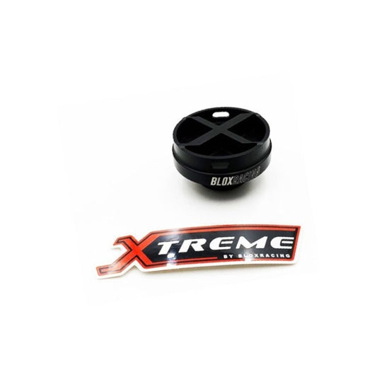 BLOX Racing Xtreme Line Billet Honda Oil Cap - Black - Burkken Auto Parts