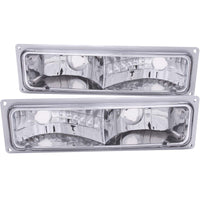 ANZO 1988-1998 Chevrolet C1500 Euro Parking Lights Chrome - Burkken Auto Parts
