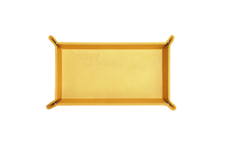 Akrapovic Leather Desk Valet - Yellow - Burkken Auto Parts