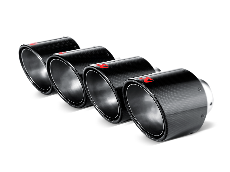 Akrapovic 06-13 Chevrolet Corvette ZO6/ZR1 (C6) Tail Pipe Set (Carbon 125 mm) - Burkken Auto Parts