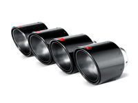 Akrapovic 06-13 Chevrolet Corvette ZO6/ZR1 (C6) Tail Pipe Set (Carbon 125 mm) - Burkken Auto Parts