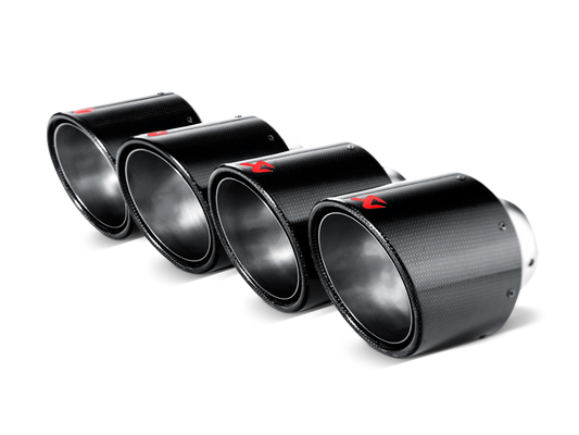 Akrapovic 06-13 Chevrolet Corvette ZO6/ZR1 (C6) Tail Pipe Set (Carbon 125 mm) - Burkken Auto Parts