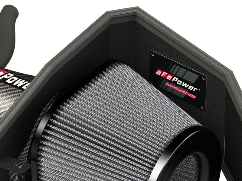 aFe POWER Magnum FORCE Carbon Fiber Stage 2 Pro Dry S CAIS - 11-18 Dodge Challenger/Charger V8-6.4L - Burkken Auto Parts