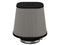 aFe Magnum FLOW Pro DRY S Air Filter 4in F (7-3/4x6-1/2)in B (5-3/4x3-3/4)in T x 7in H - Burkken Auto Parts