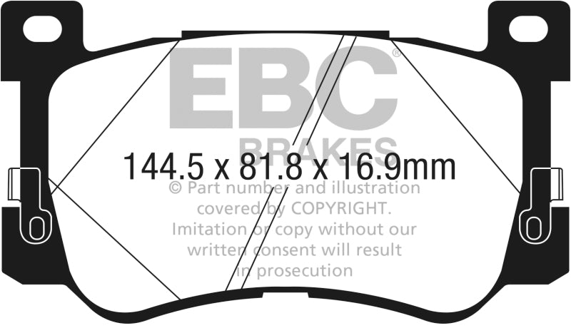 EBC 2017+ Genesis G90 5.0L Greenstuff Front Brake Pads - Burkken Auto Parts