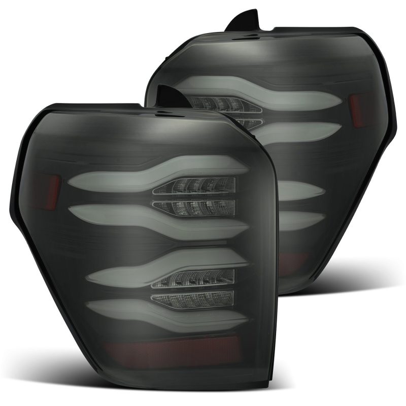 AlphaRex 10-21 Toyota 4Runner PRO-Series LED Tail Lights Jet Black - Burkken Auto Parts