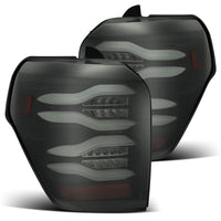 AlphaRex 10-21 Toyota 4Runner PRO-Series LED Tail Lights Jet Black - Burkken Auto Parts