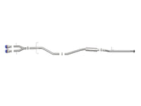 aFe Takeda 2.5in 304SS Cat-Back Exhaust System 17-20 Honda Civic SI Coupe L4-1.5L (t) - BL Flame Tip - Burkken Auto Parts