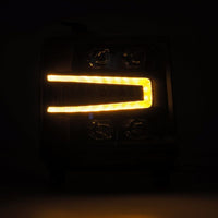 AlphaRex 16-18 Chevy 1500HD NOVA-Series LED Proj Headlights BK w/Actv Lgt/SeqSig & DRL (Req 810023) - Burkken Auto Parts