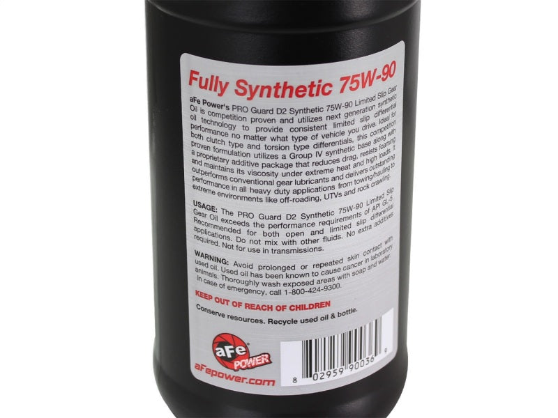 aFe Power Differential Cover Machined Fins 97-15 Jeep Dana 30 w/ 75W-90 Gear Oil 2 QT - Burkken Auto Parts