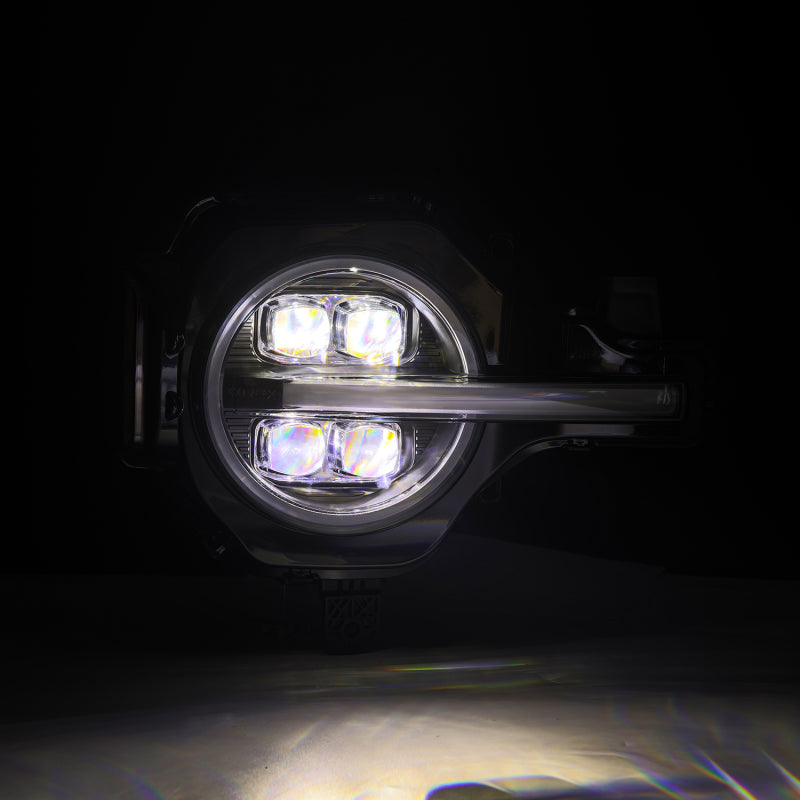 AlphaRex 21-23 Ford Bronco NOVA LED Projector Headlights Black - Burkken Auto Parts