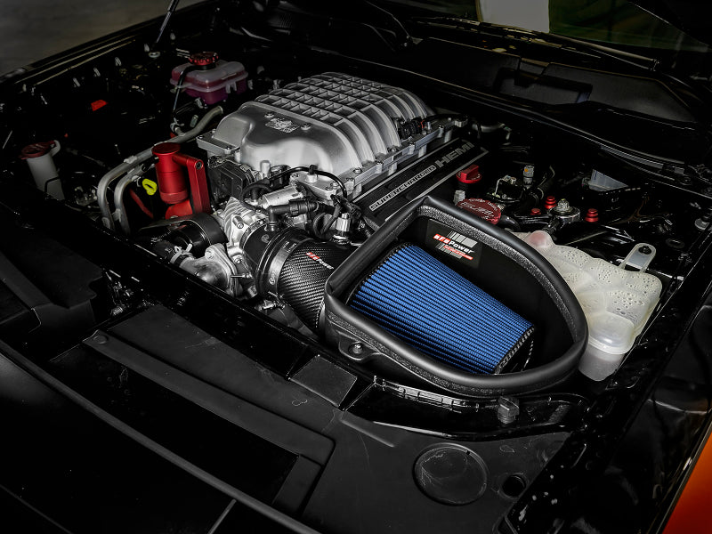 aFe Magnum Force Stage-2 Track Series Carbon Fiber AIS w/ Pro 5R Media - 18 Dodge Challenger V8-6.2L - Burkken Auto Parts