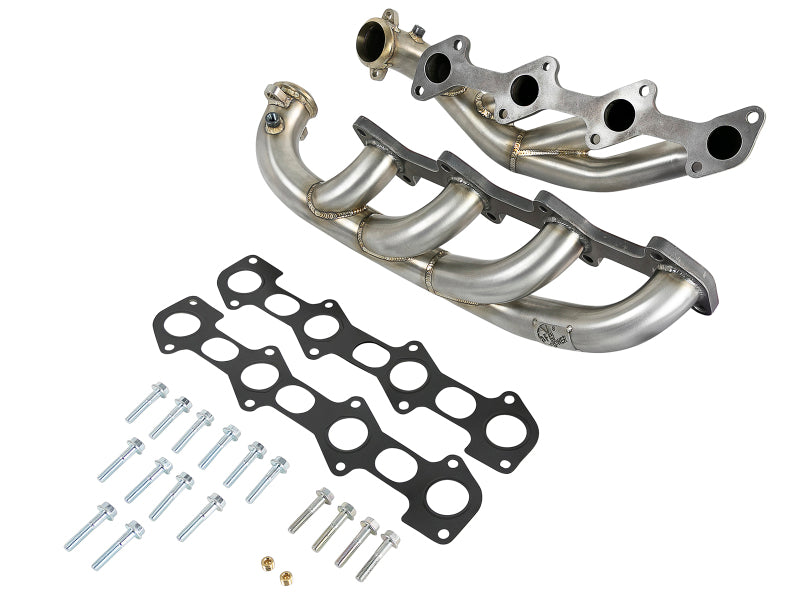 aFe Twisted Steel 1.75-2in 304 SS Headers 03-07 Ford Diesel Trucks V8-6.0L (td) - Burkken Auto Parts