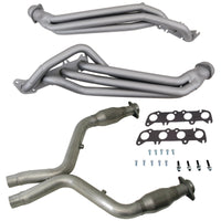 BBK 11-14 Ford Mustang GT 1-3/4 Long Tube Headers w/High Flow Catted X-Pipe (Ti Ceramic) - Burkken Auto Parts