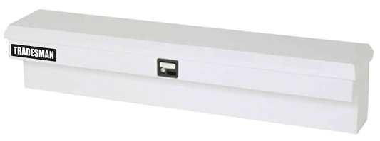 Tradesman Steel Side Bin Truck Tool Box (48in.) - White - Burkken Auto Parts