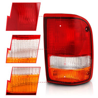 ANZO 1993-1997 Ford Ranger Tail Light Red/Clear (OE) - Burkken Auto Parts