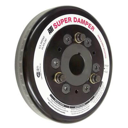 ATI Damper - 7.074in - Steel - Chevy SB/90 Deg V6 - Blower & BBC Seal - 6 Bolt - Dual Key - 3 Ring - Burkken Auto Parts