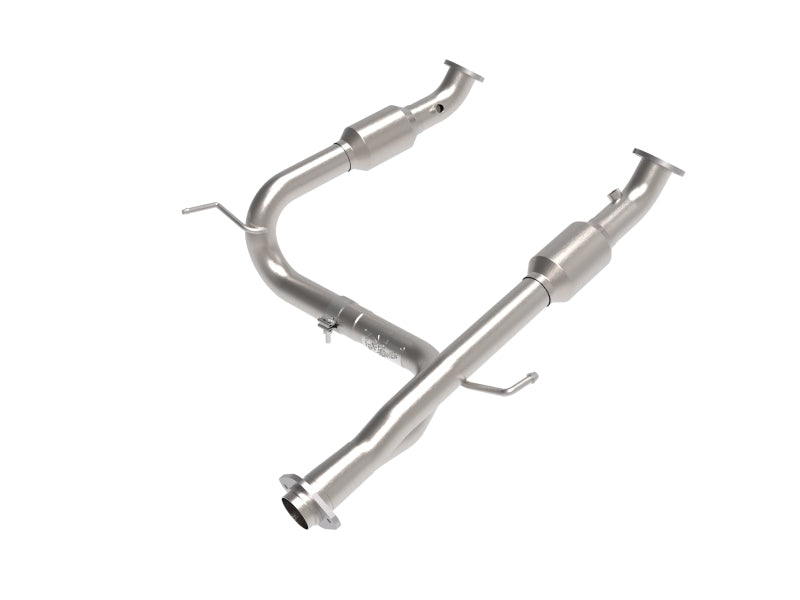 aFe Toyota Tacoma 05-15 V6-4.0L Twisted Steel Y-Pipe w/ Cat - Burkken Auto Parts