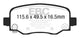 EBC 15+ Chrysler 200 2.4 Greenstuff Rear Brake Pads - Burkken Auto Parts
