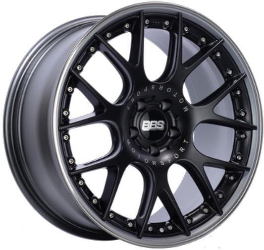 BBS CH-RII 21x9 5x112 ET24 CB 66.5 Porsche Macan Black Center Wheel