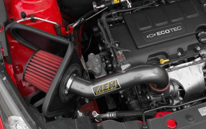 AEM 2011-2014 Chevrolet Cruze 1.4L - Cold Air Intake System - Gunmetal Gray - Burkken Auto Parts