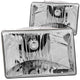 ANZO 1993-1998 Jeep Grand Cherokee Crystal Headlights Chrome - Burkken Auto Parts