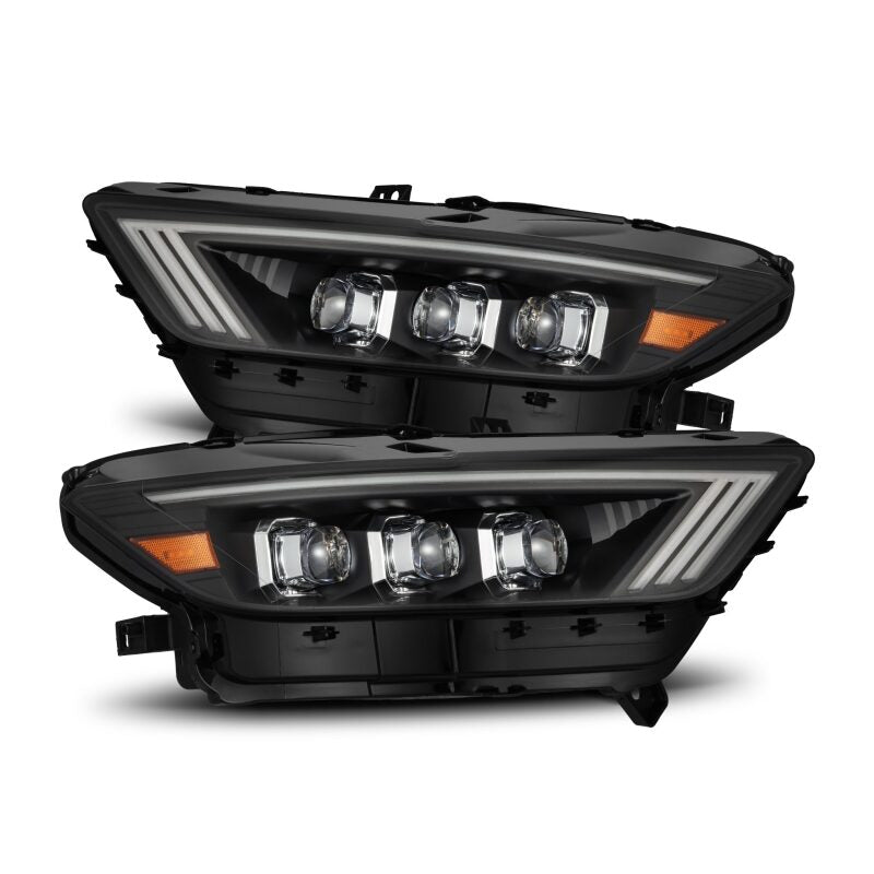 AlphaRex 15-17 Ford Mustang NOVA Series LED Projector Headlights Blk - Burkken Auto Parts