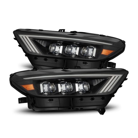 AlphaRex 15-17 Ford Mustang NOVA Series LED Projector Headlights Blk - Burkken Auto Parts