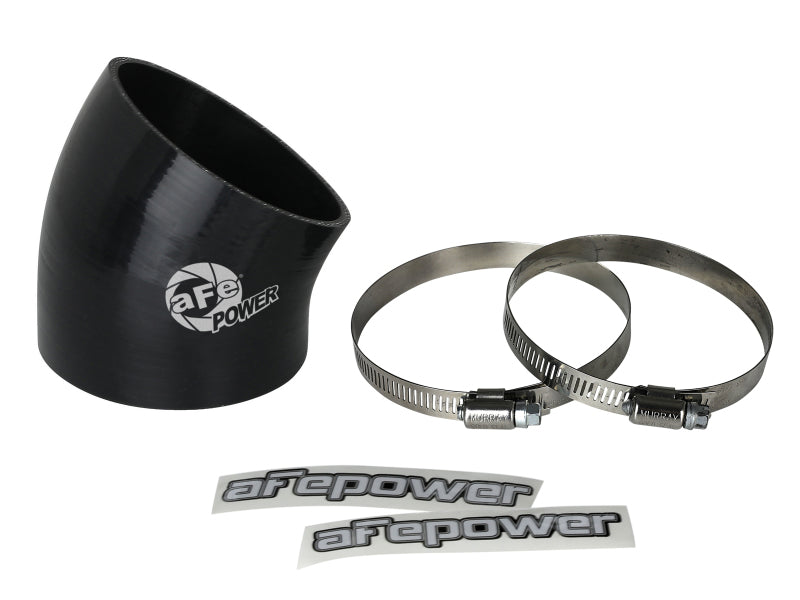 aFe MagnumFORCE Air Intake System Spare Parts Kit 3-1/2in ID x 30 Deg. Silicone Elbow Coupler -Black - Burkken Auto Parts