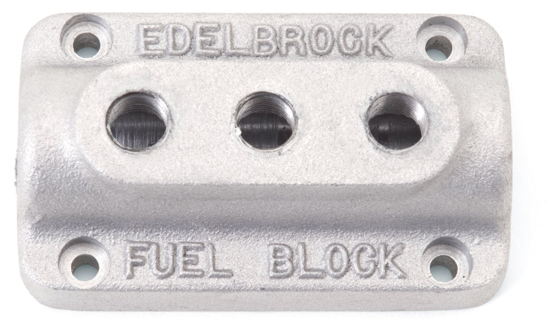 Edelbrock Fuel Block Triple As Cast - Burkken Auto Parts