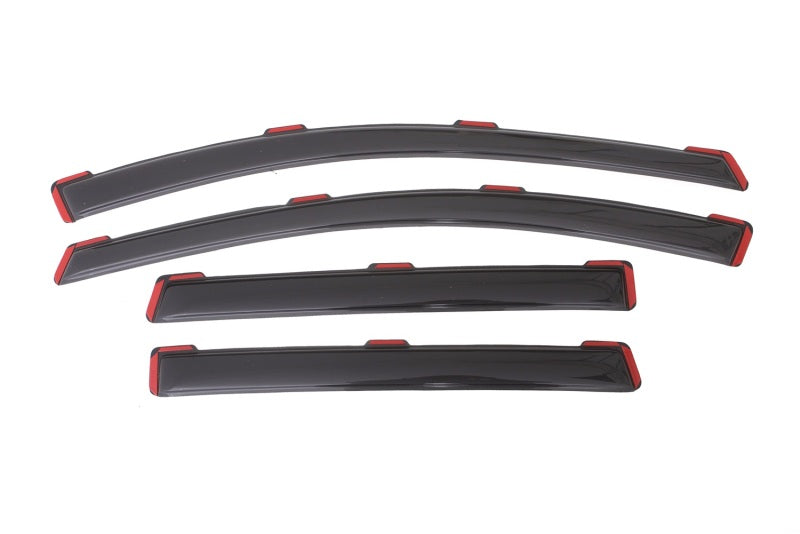 AVS 13-18 Ford Escape Ventvisor In-Channel Front & Rear Window Deflectors 4pc - Smoke - Burkken Auto Parts