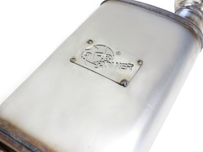 aFe MACHForce XP Exhaust 11-14 Ford Mustang GT V8-5.0L 3in. SS Axle-Back w/Polished Tips - Burkken Auto Parts