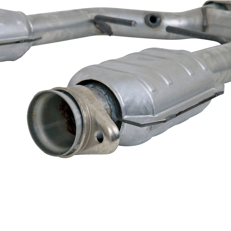 BBK 96-04 Mustang 4.6 GT / Cobra Short Mid H Pipe w Catalytic Converters 2-1/2 For Long Tube Headers - Burkken Auto Parts
