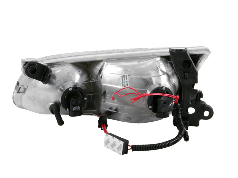 ANZO 2000-2001 Toyota Camry Crystal Headlights w/ Halo Chrome - Burkken Auto Parts