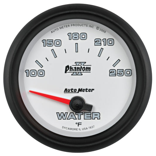 Autometer Phantom II 2-5/8in 100-250 Degrees F Electrical Water Temperature Gauge - Burkken Auto Parts
